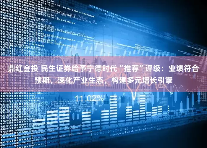 鼎红金投 民生证券给予宁德时代“推荐”评级：业绩符合预期，深化产业生态，构建多元增长引擎
